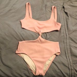 Solid & Striped cut out one piece swimsuit